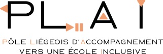 logo officiel du Pôle Liégeois d’Accompagnement vers une École Inclusive (PLAI)