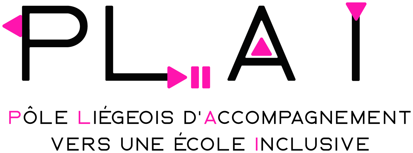 logo officiel du Pôle Liégeois d’Accompagnement vers une École Inclusive (PLAI)